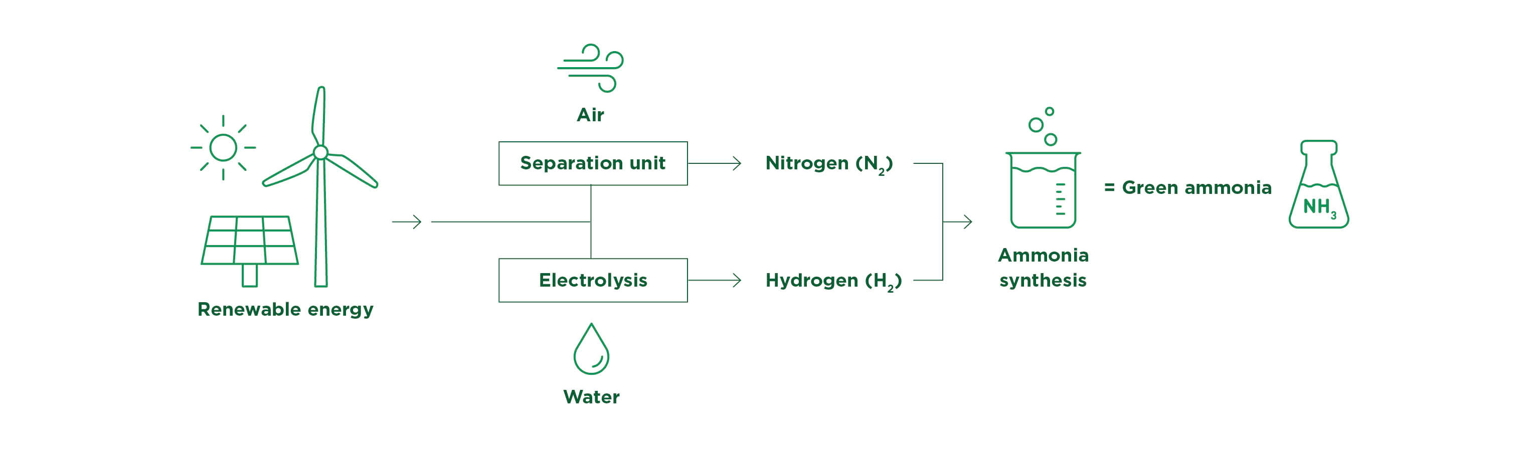 Green ammonia production process